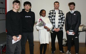 Athletes récompensés groupe demi fond